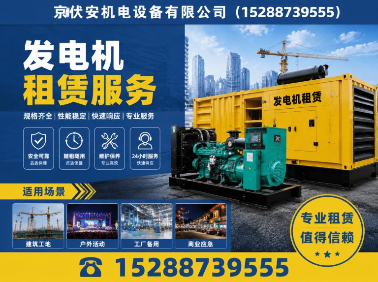 铜川发电机出租展示图